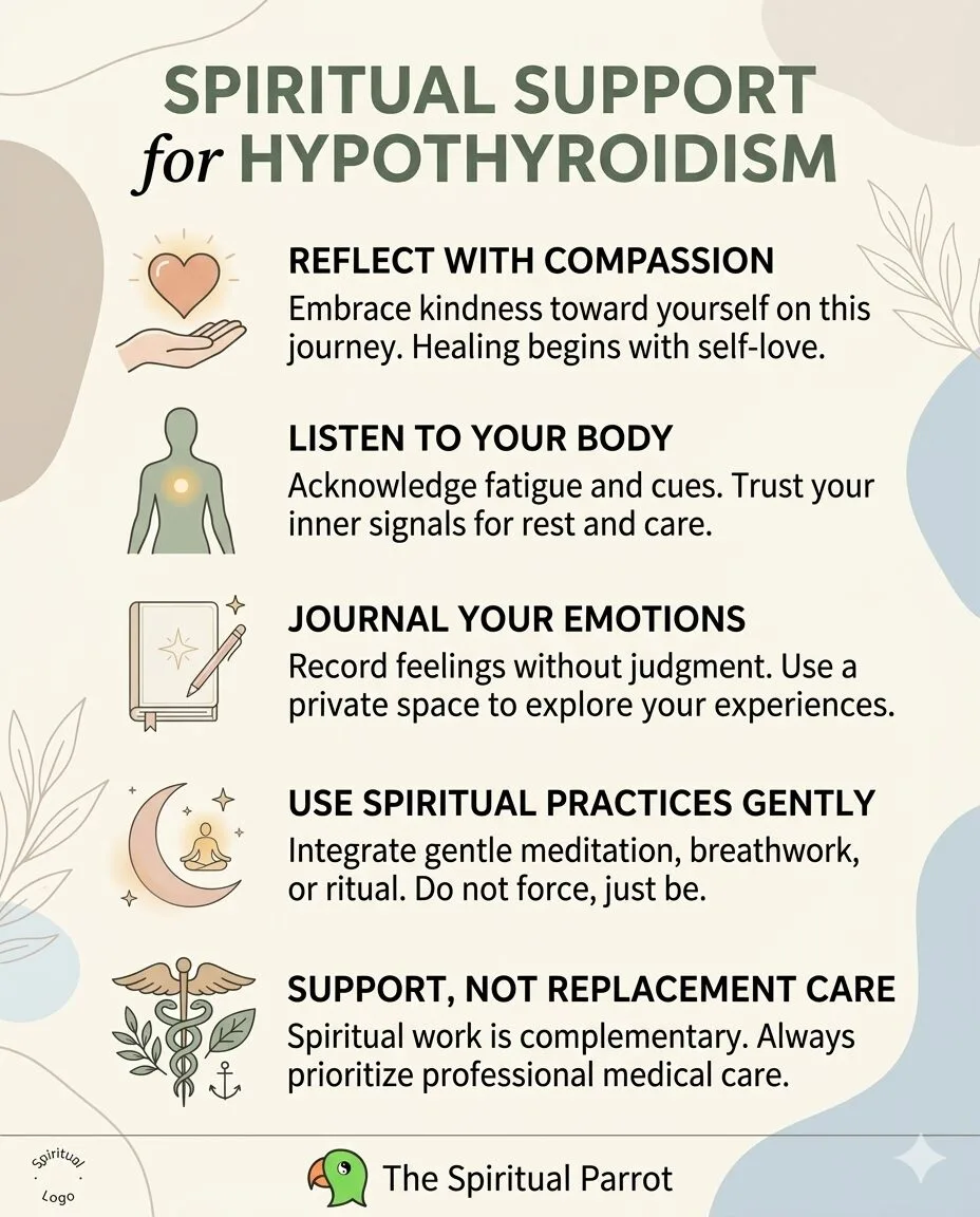 spiritual support for hypothyroidism infographic