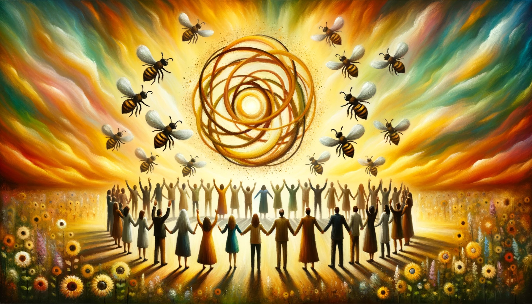 spiritual meaning of bees around