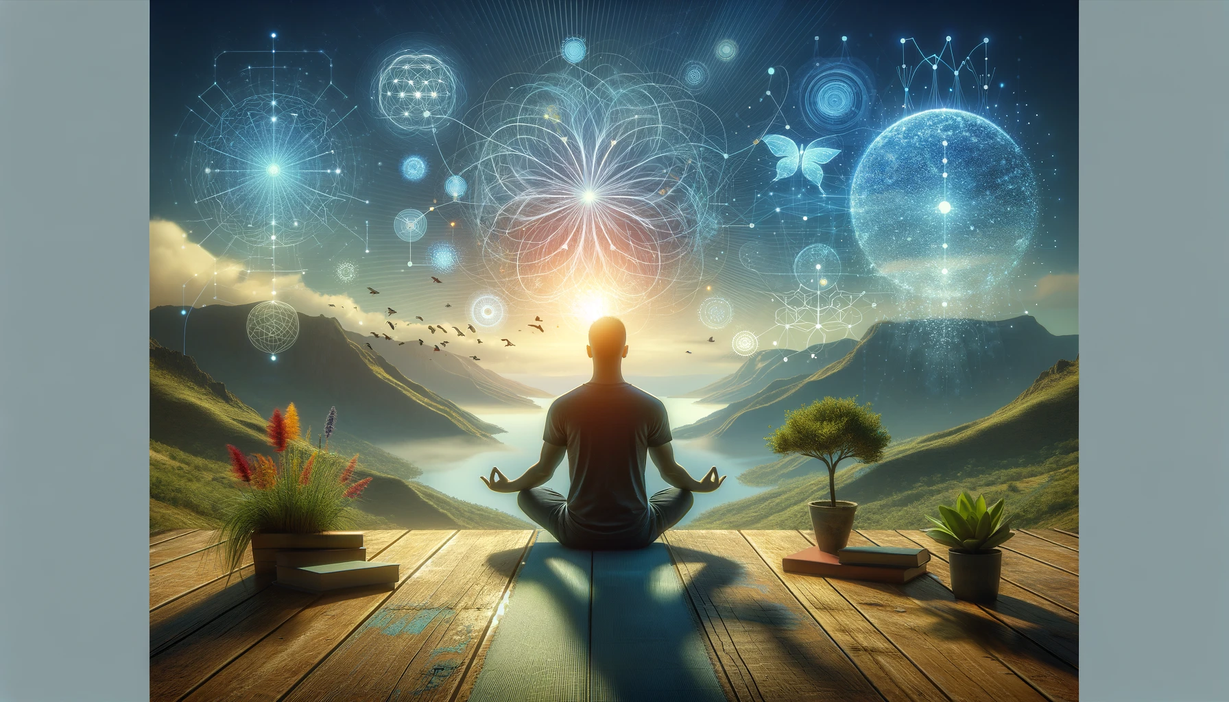 Cultivating a Growth Mindset for Success 12 An individual meditating in serenity, symbolizing the connection between growth mindset and emotional intelligence.