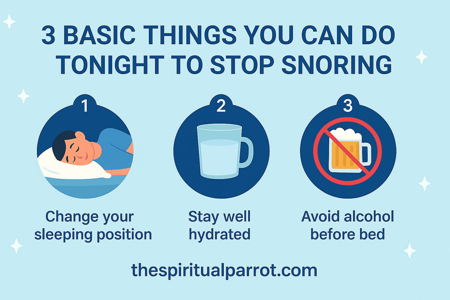 To Stop Snoring Use These Crystals Today 7 3 basic things you can do tonight to stop snoring