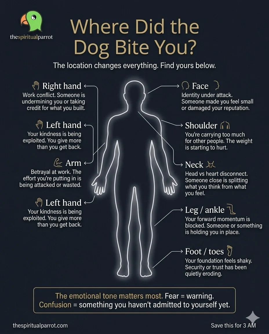 Where did the dog bite you