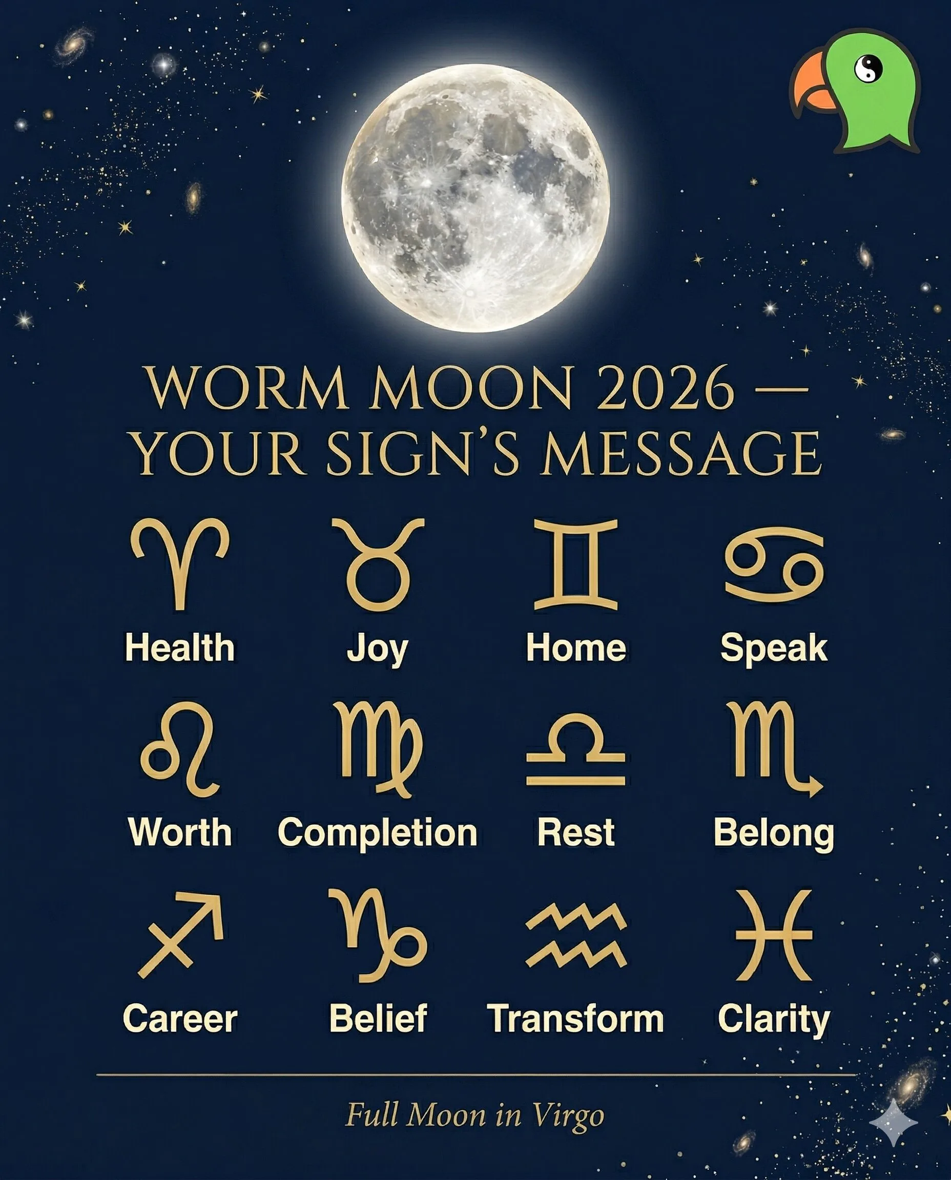 Worm Moon 2026 Your Zodiac Sign's Message