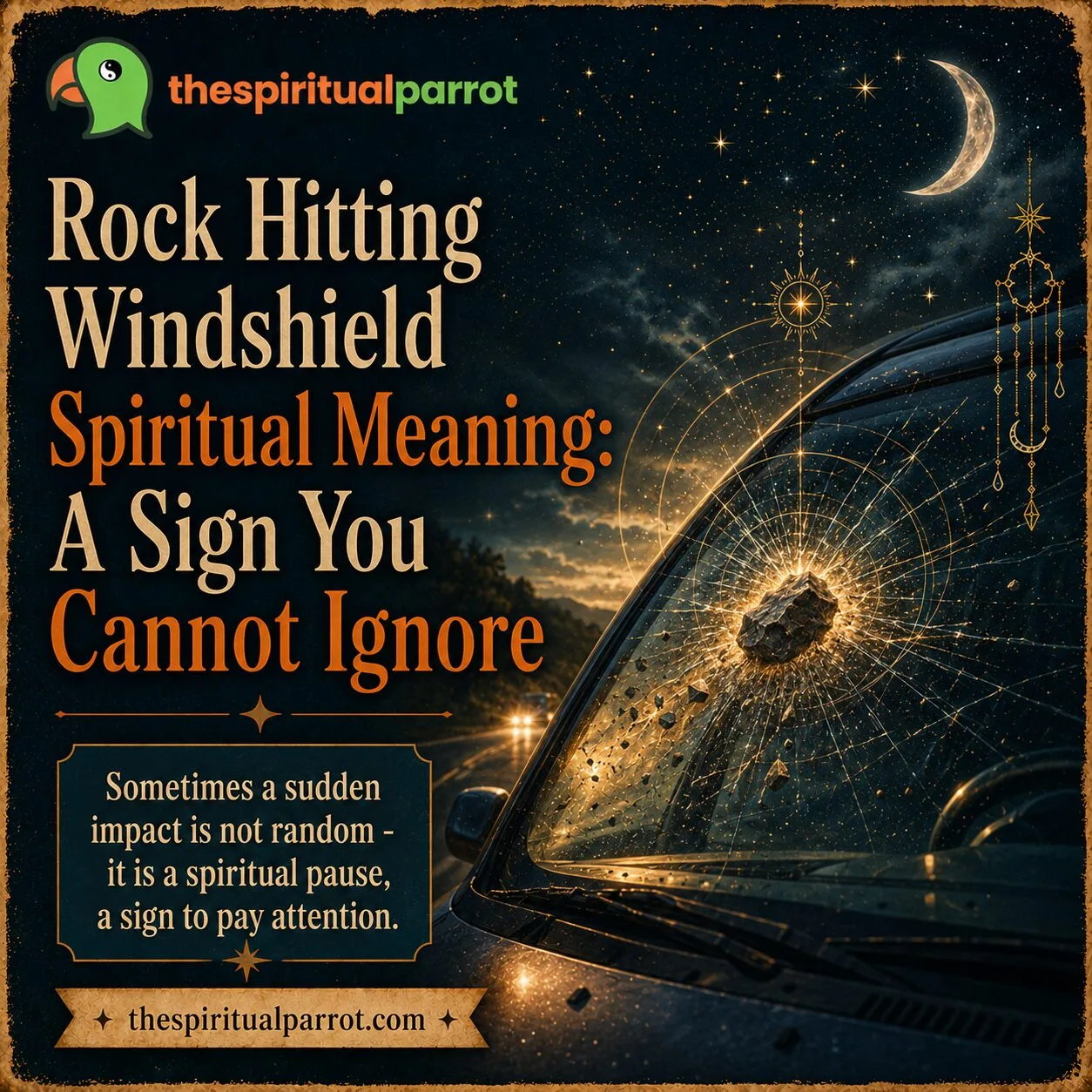 Rock Hitting Windshield Spiritual Meaning: A Sign You Cannot Ignore