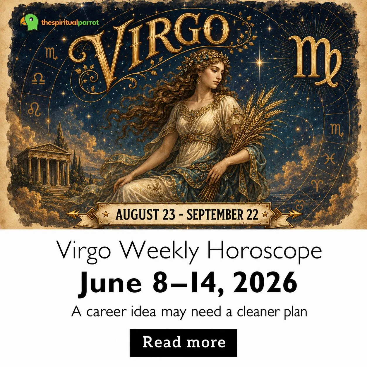 Virgo Weekly Horoscope, June 8–14, 2026: A career idea may need a cleaner plan