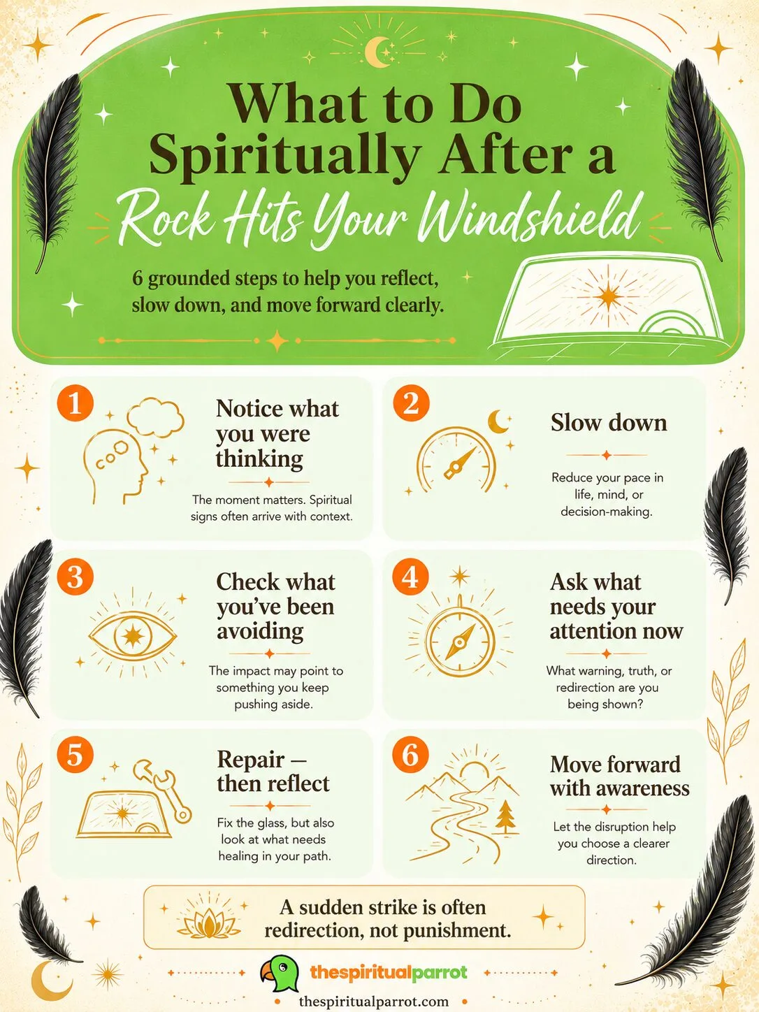 What to do spiritually after a rock hits your windshield