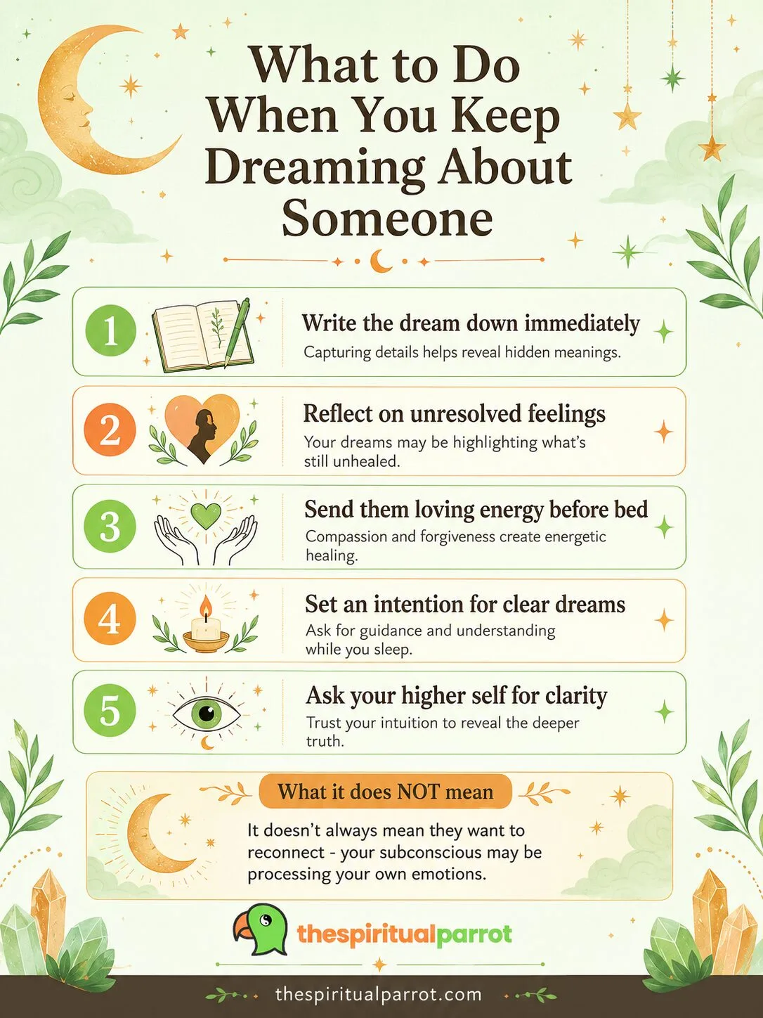 Dreaming About the Same Person Repeatedly: 10 Spiritual Meanings 4 What to do when you keep dreaming about someone