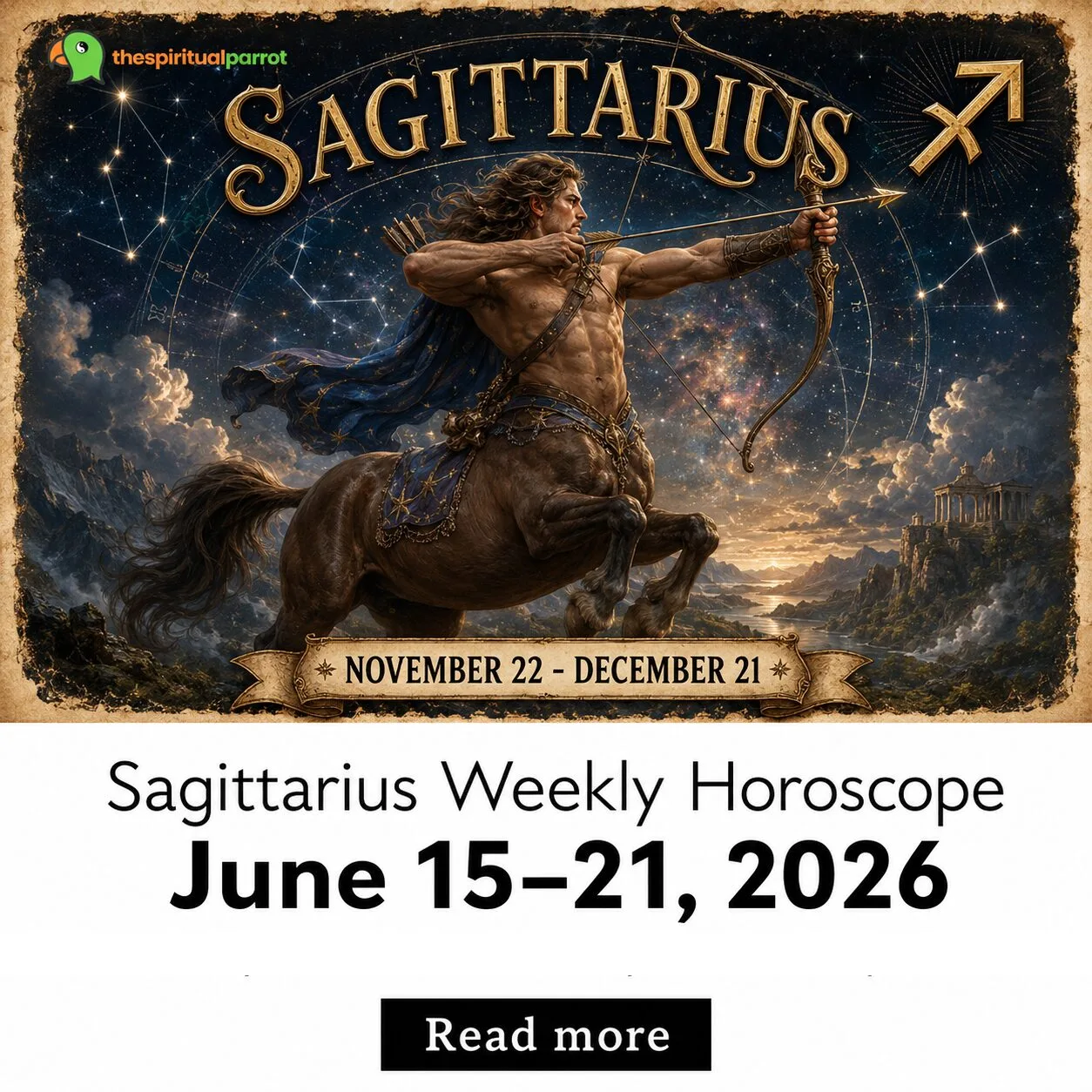 Sagittarius Weekly Horoscope, June 15–21, 2026: Partnerships deepen and a new connection has real potential