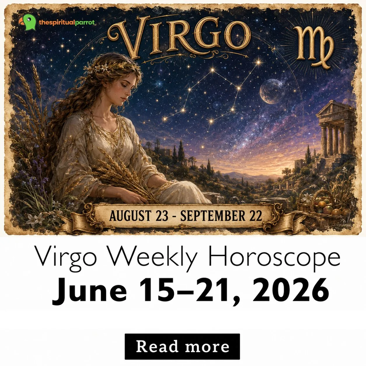 Virgo Weekly Horoscope, June 15–21, 2026: Career momentum builds as the New Moon opens new doors