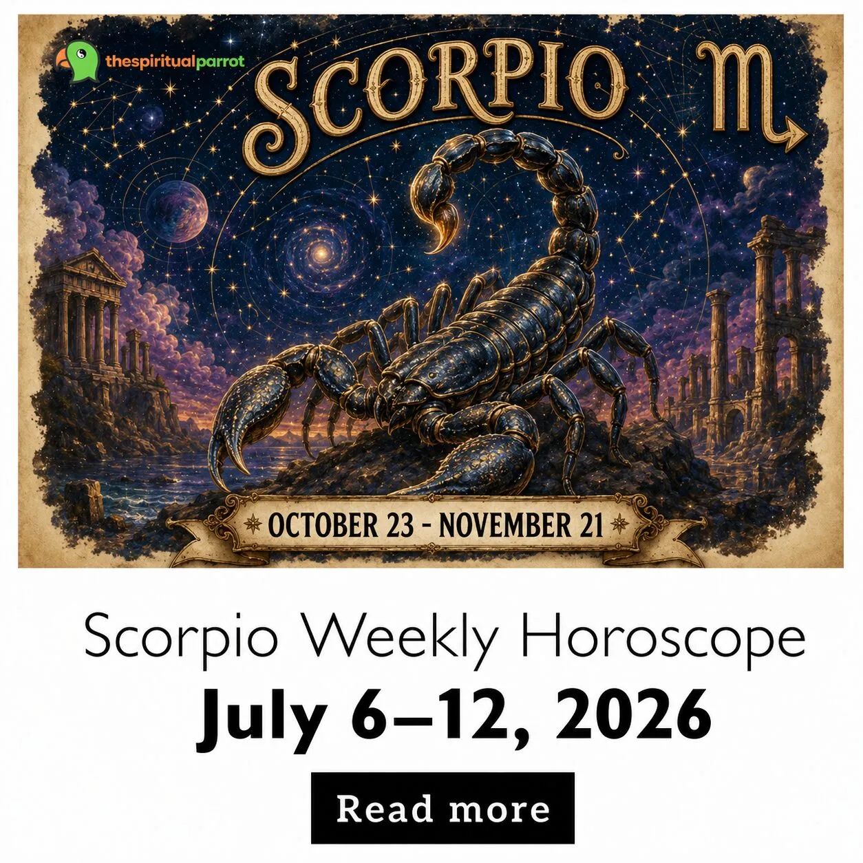 Scorpio Weekly Horoscope: July 6 to 12, 2026